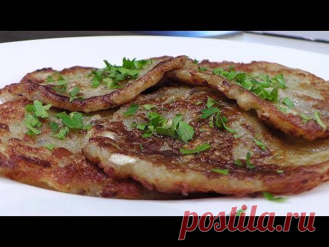Блинчики из картофеля с шампиньонами.Великий пост.