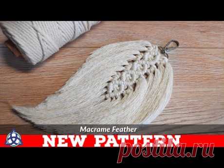 DIY Macrame Feathers Tutorial | NEW PATTERN | Keychain | Wall Hanging
