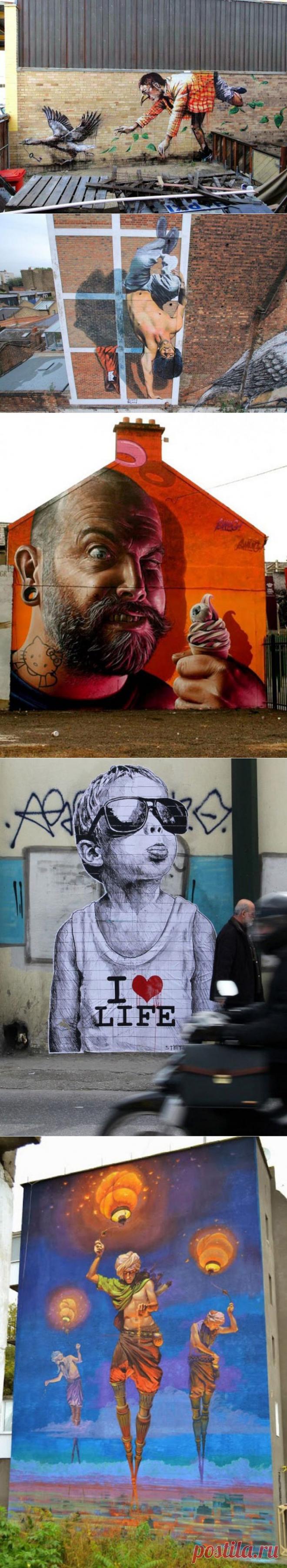 Интересный стрит-арт / Я - суперпупер