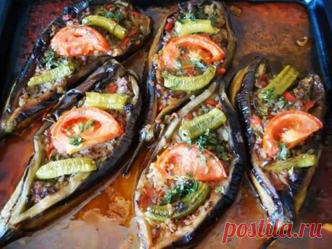 Баклажаны запеченные в духовке с мясом по-турецки — гениально просто и вкусно!