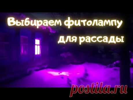 Фитолампа. Выбираем фитолампу для рассады