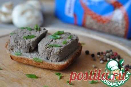 Паштет из печени с грибами и гречкой - кулинарный рецепт