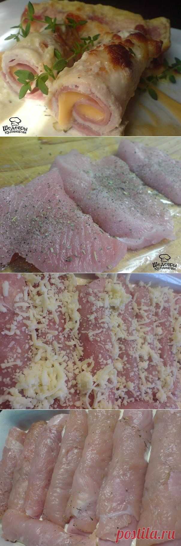 РУЛЕТИКИ ИЗ КУРИНОЙ ГРУДКИ В СОУСЕ 🍖