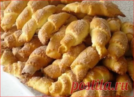 Без хлопот и забот. Самый быстрый рецепт - много вкусных рогаликов к чаю | О Еде и не только✌ | Дзен
