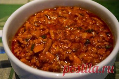 Home food: Соус болоньезе с грибами