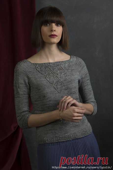 ИЗЯЩНЫЙ ПУЛОВЕР С ЯПОНСКИМИ АЖУРАМИ VICTORIA