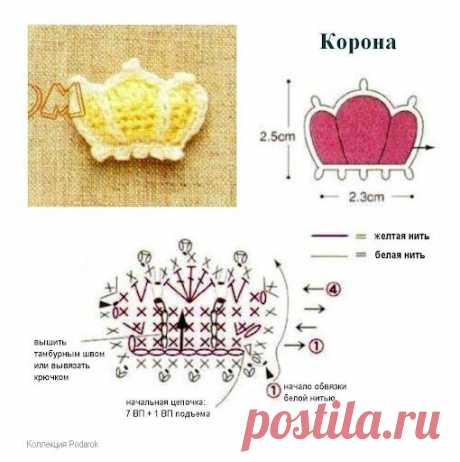 20 аппликаций крючком для детских вещей (со схемами) | Факультет рукоделия | Дзен