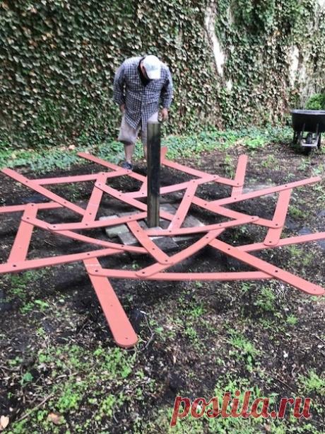 Беседка. #DIY_Идеи #беседка #дерево #отдых #diy