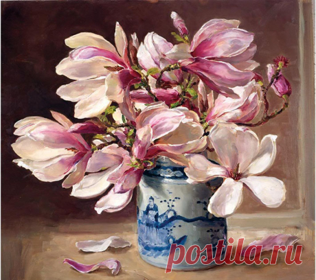 Вечная весна в натюрмортах Anne Cotterill - Ярмарка Мастеров - ручная работа, handmade