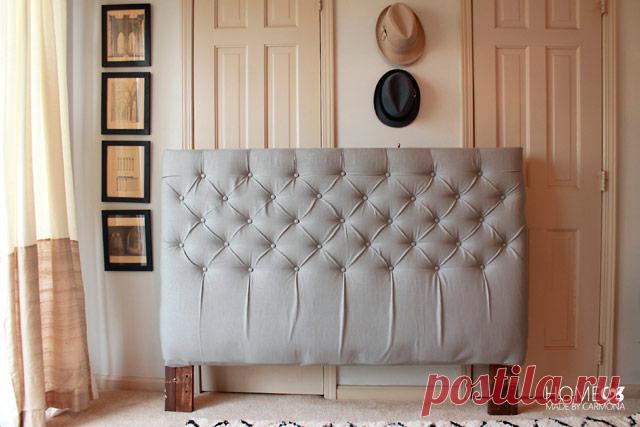 Как сделать мягкое изголовье кровати своими руками