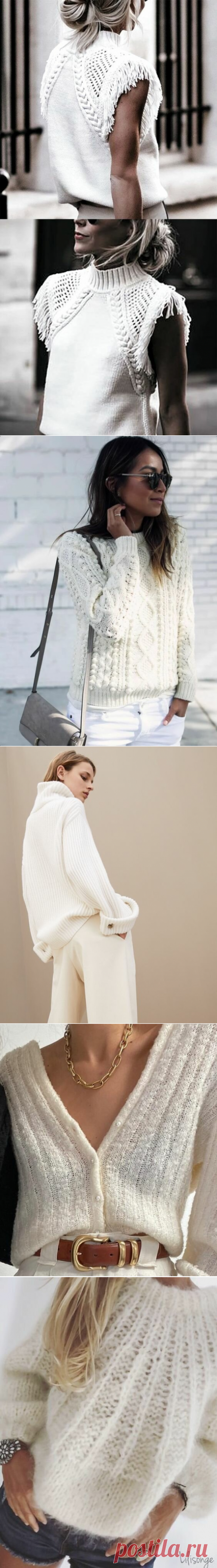 Белый - цвет невинности. Невероятная нежность в вязаных моделях. | Вяжу для души | Яндекс Дзен