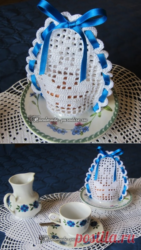 Вязаные колпачки для пасхальных яиц