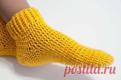 Вязание носков крючком — Сделай сам, идеи для творчества - DIY Ideas