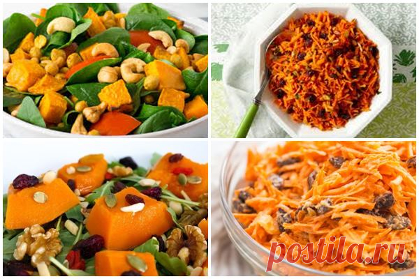 Вкусные салаты из тыквы: 17 рецептов с овощами, фруктами, мясом, рыбой