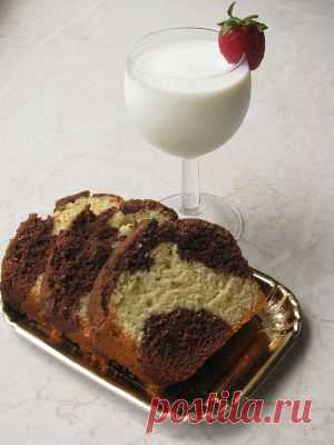 Мраморный кекс: рецепт приготовления с фото.