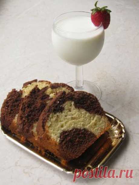 Мраморный кекс: рецепт приготовления с фото.