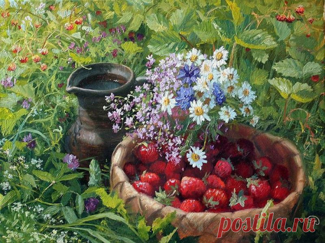 луг.околица.домишко. худ.Василий Жданов.