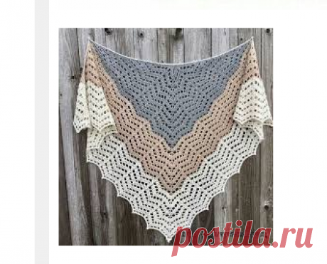 Ажурная шаль. Схема. / knittingideas.ru