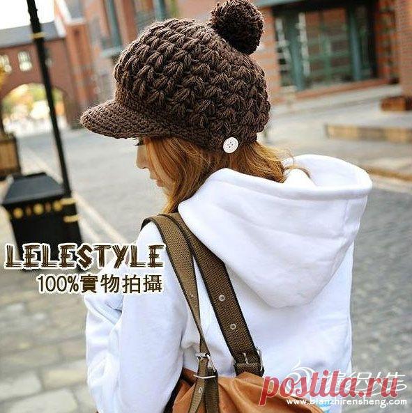 Береты крючком | ВЯЗАНИЕ ШАПОК: женские шапки спицами и крючком, мужские и детские шапки, вязаные сумки