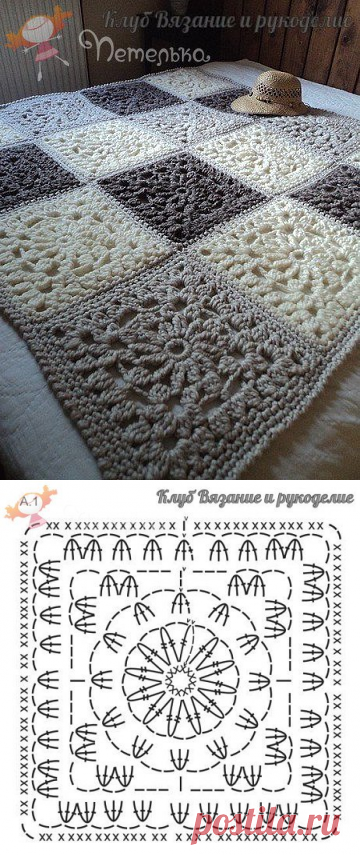 Плед из мотивов