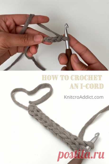 Jul 8, 2020 - Learn to crochet the I-cord. Beginner friendly and versatile project for straps, drawstrings and much more. Add the i-cord to your favorite project today.