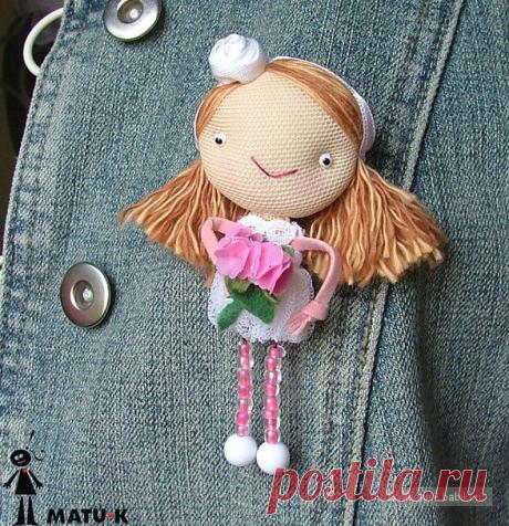Миниатюрные авторские куколки, идеи / Авторские текстильные куклы и другие игрушки / КлуКлу. Рукоделие - бисероплетение, квиллинг, вышивка крестом, вязание