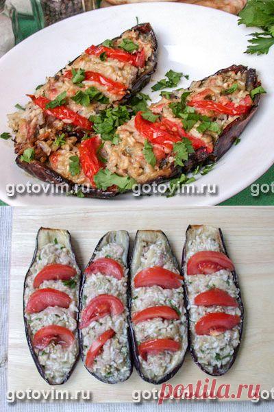 Баклажаны фаршированные мясом и овощами. Фото-рецепт / Готовим.РУ