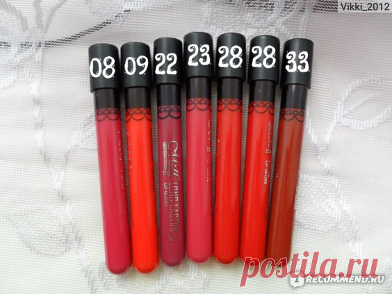 Губная помада Aliexpress New Arrival Waterproof Elegant Daily Color Lipstick matte smooth lip stick lipgloss Long Lasting Sweet girl Lip Makeup - «♥ ♥ ♥ Наверное уже всем известная, матовая помада с Али, со всеми ее преимуществами и недостатками +++Много фото 9 оттенков (3, 8, 9, 18, 22, 23, 26, 28, 33) ♥ ♥ ♥» | Отзывы покупателей