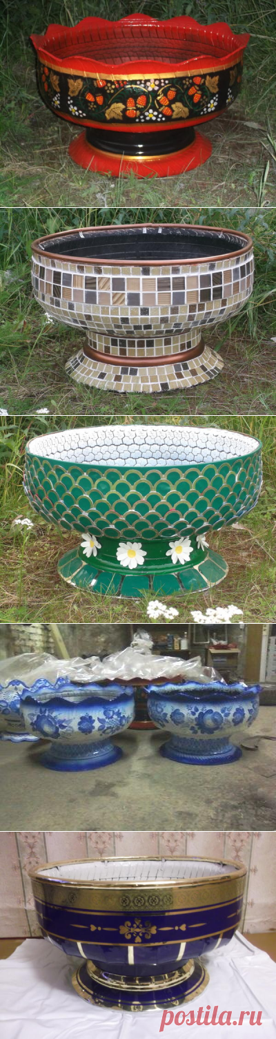 10 идей поделок из старых шин / дачные поделки / 7dach.ru