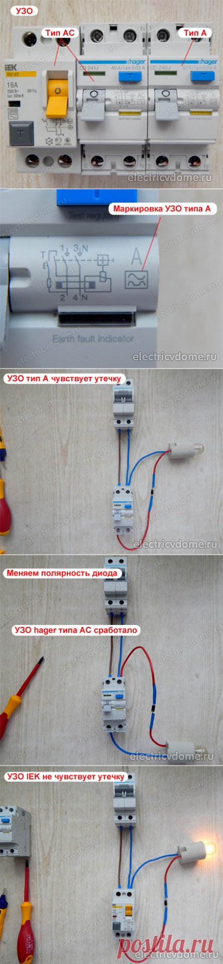 Как сработает узо тип а и ас разница при утечке. Узо a или ac - что выбрать для квартиры