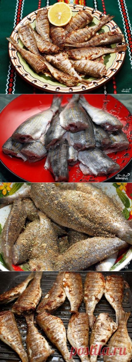 Морской окунь на гриле