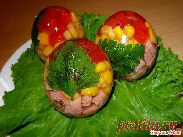 Заливное "Яйца Фаберже" (в скорлупе) - Рецепты для очень занятой мамы - Страна Мам