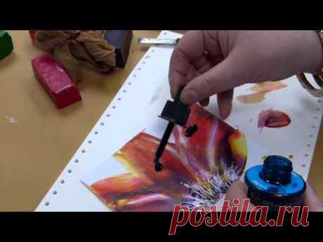 Encaustic Blumentechnik "Floral" / Encaustic Flower Technique 'Floral'