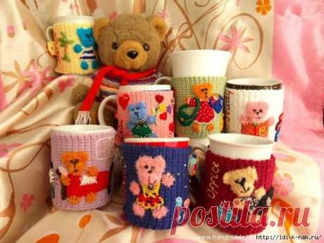 Вязаные чехлы для кружки &quot;Неделька&quot; - Клуб рукоделия - Страна Мам