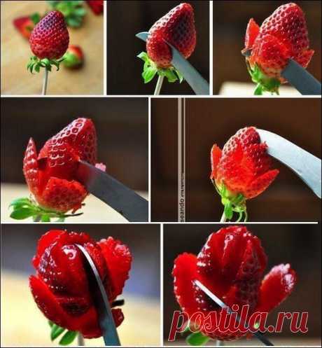Роза из клубники..