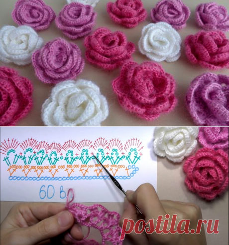 Как связать РОЗОЧКУ (Вязание крючком) — Журнал Вдохновение Рукодельницы