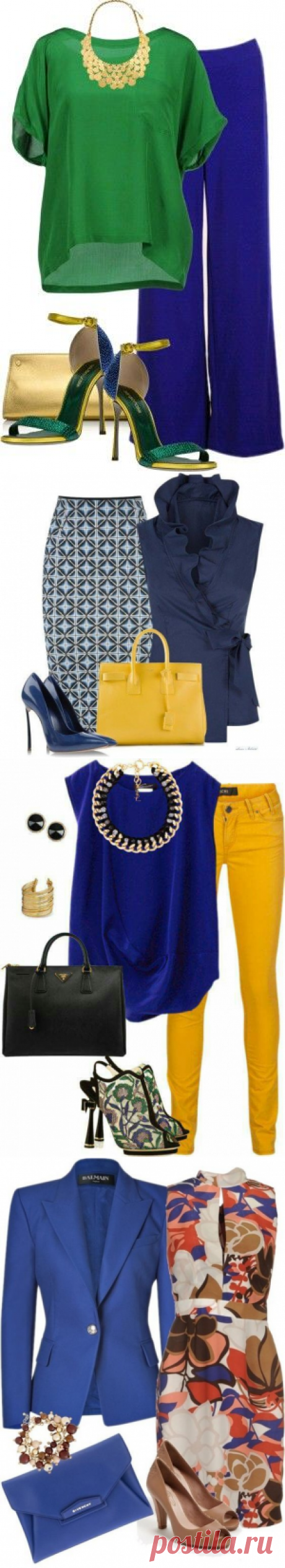 Акцент на синий. Красивые идеи. — Модно / Nemodno