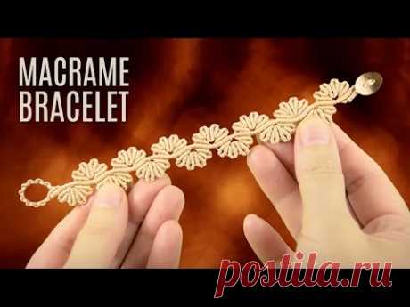 Wavy Flower Lace Bracelet Demo | Macrame School