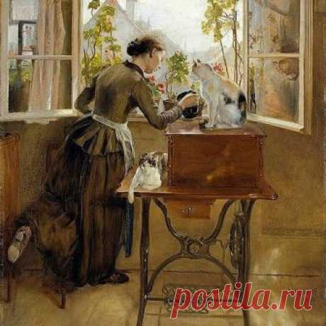 &quot;Morgenidyll (Morning Idyll)&quot; by Ernst Kreidolf, 1893.