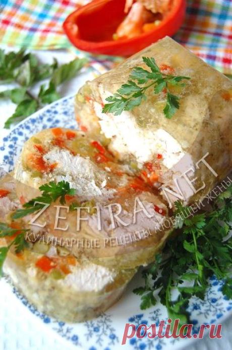 Куриный рулет с овощами в желе - домашние рецепты с фото