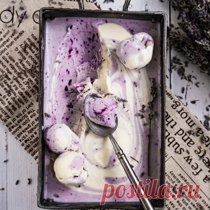 Лавандовое мороженое 🍨 321 ккал рецепт с фото пошаговый от КАТЕРИНА - Овкусе.ру