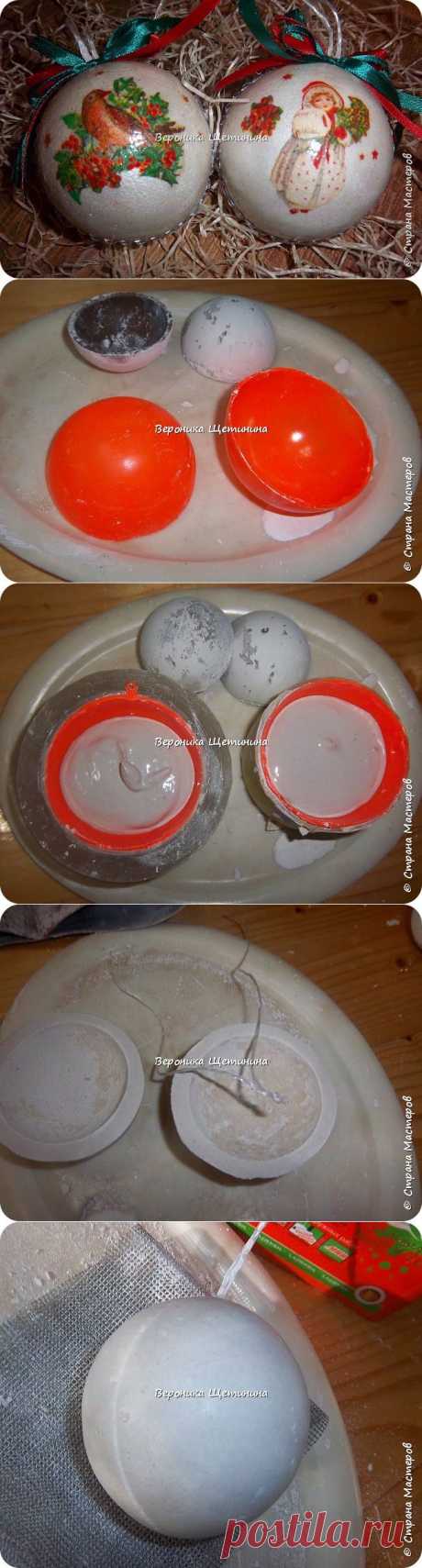 Полые гипсовые шары. МК от Вероники