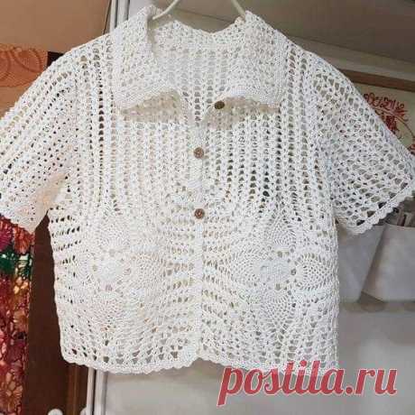 Жакет для ребенка, вяжем крючком