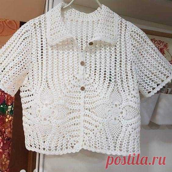 Жакет для ребенка, вяжем крючком