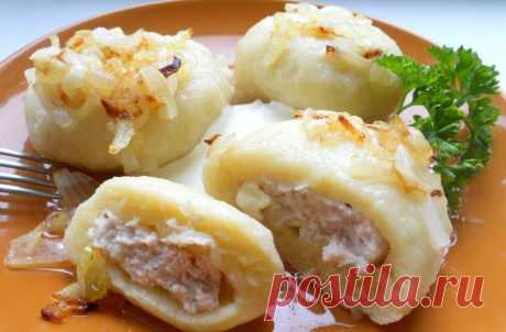 Картофельные галушки с мясом - Пошаговый рецепт с фото своими руками Картофельные галушки с мясом - Простой пошаговый рецепт приготовления в домашних условиях с фото. Картофельные галушки с мясом - Состав, калорийность и ингредиенти вкусного рецепта.