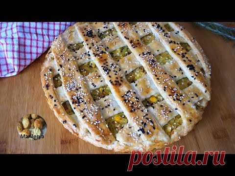 Пирог с капустой и яйцом, бездрожжевое тесто.