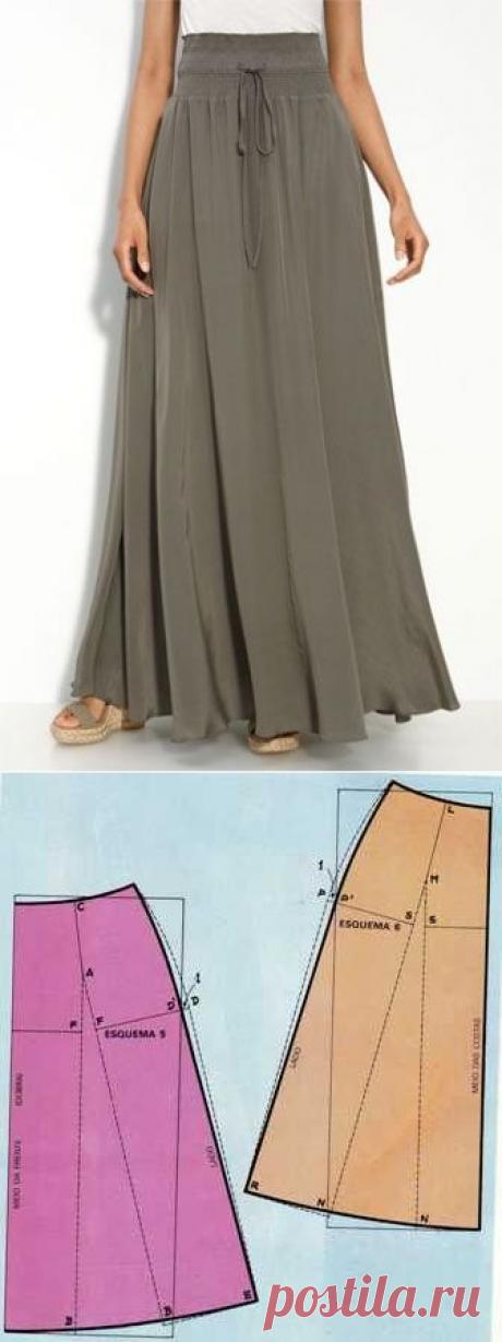 ДЛИННЫЕ ЮБКИ +ВЫКРОЙКИ И ПАРА СОВЕТОВ | Мир женщины