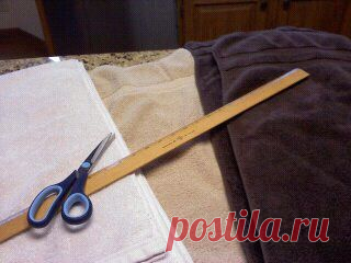Коврик из махровых полотенец