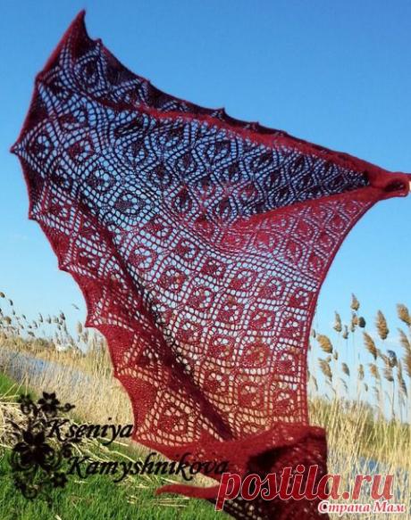 Шаль &quot;Лети, воздушный змей!&quot;. - Вязание - Страна Мам