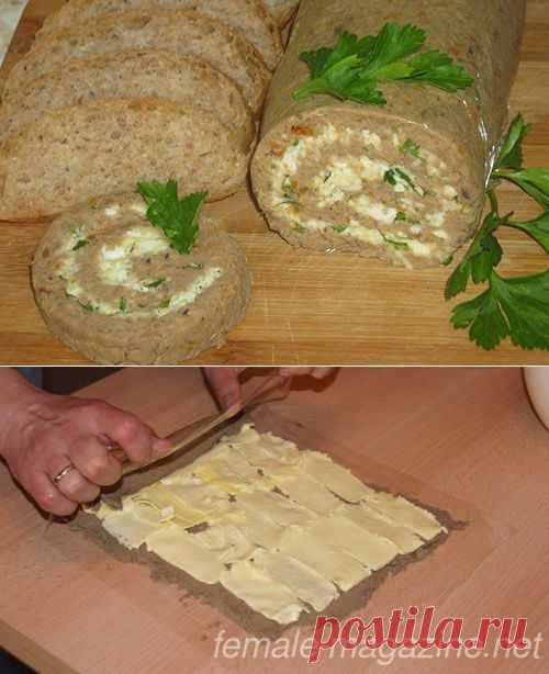 Печеночный рулет | Четыре вкуса